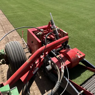 Harvesting Platinum TE Paspalum